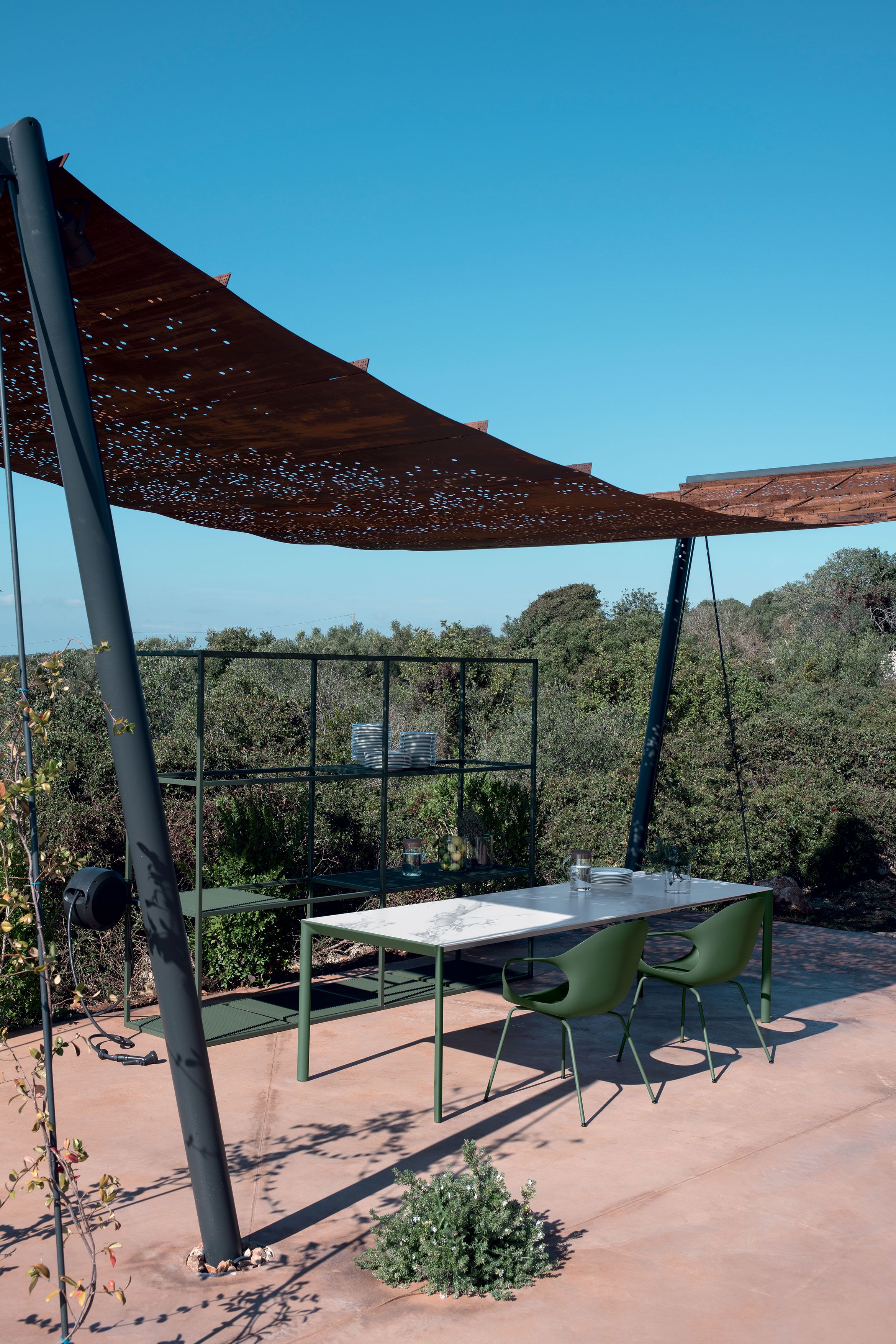 Выдвижной прямоугольный садовый стол из Dekton® Kristalia Maki ARCH-00006062 - Вид №3