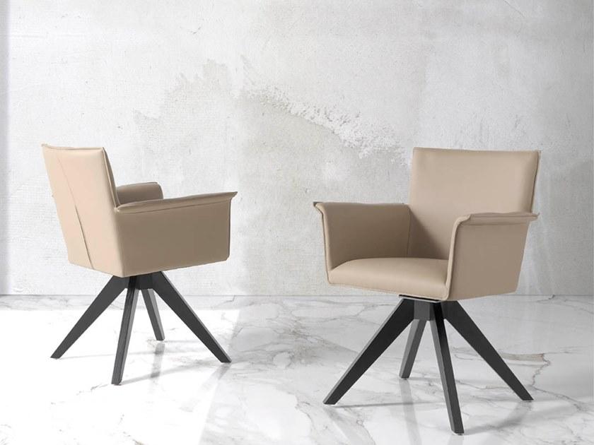 Angel Cerdá Вращающееся кресло на эстакаде из кожзаменителя с подлокотниками New chair 4016 dc689e Angel Cerda - Вид №4