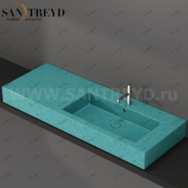 IN136DAGT Накладная раковина на столешницу  прямоугольная Ceramica Globo INCANTHO