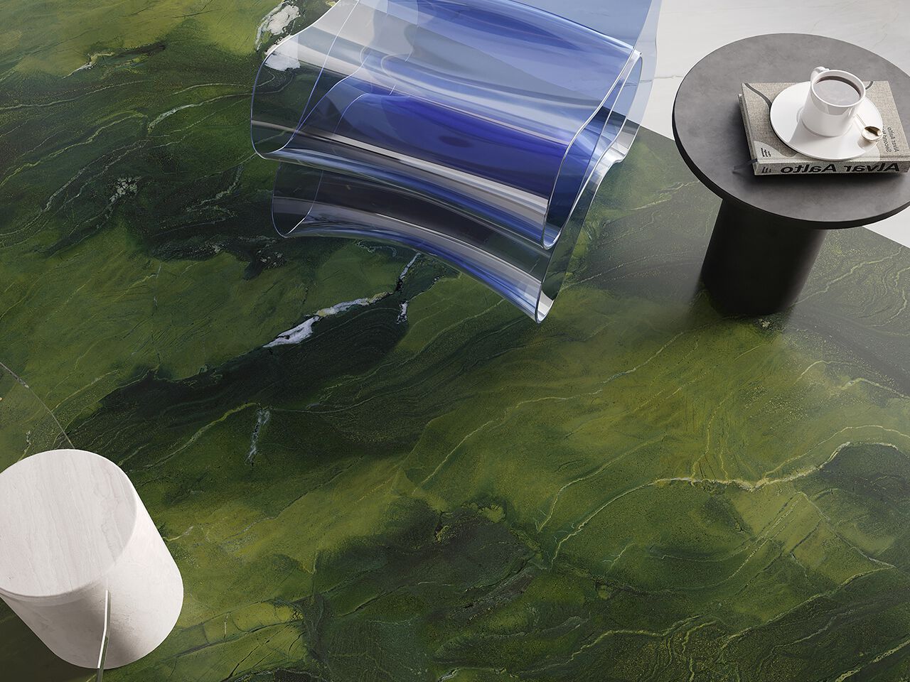 Пол / керамогранит с мраморным эффектом GANI MARBLE TILES QUARTZITE AVOCADO ARCH-00122325 - Вид №1