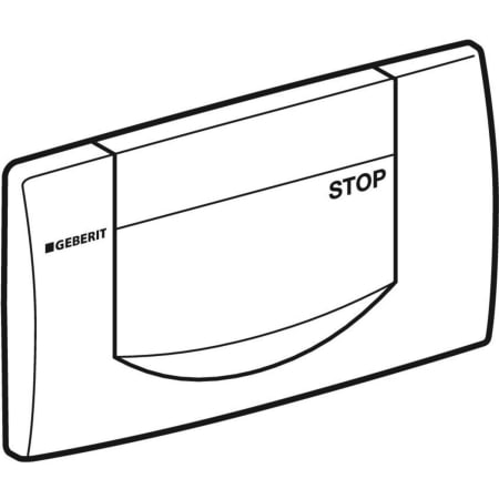 115.222.21.1 Смывная клавиша Geberit 200F, смыв/стоп Geberit  - Вид №1