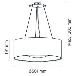Milan Iluminacion Подвесной светильник с прямым светом из пвх Lid 6908-6909 - Вид №2