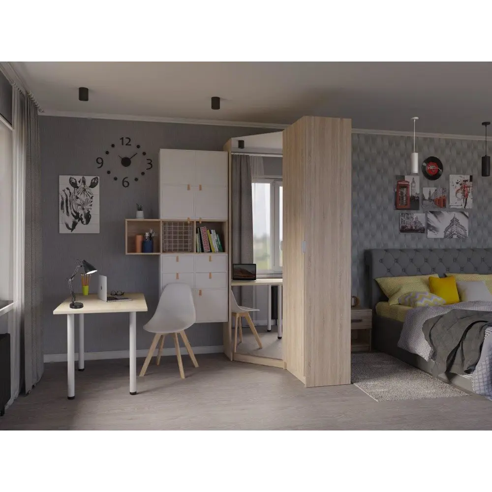 Стеллаж KONSENSA Руан 3 секции 36x104x31.7 см ЛДСП цвет дуб комано STLM-2059283 - Вид №10