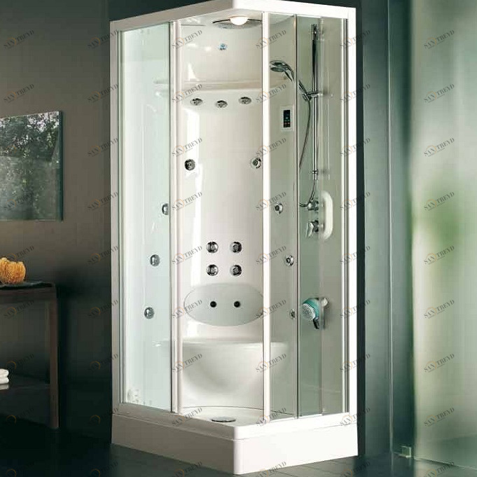 Душевая кабина угловая с гидромассажем и паровой баней Box Kenzo Digit Top Karolitalia BLUBLEUBOXKENZODIGITTOP