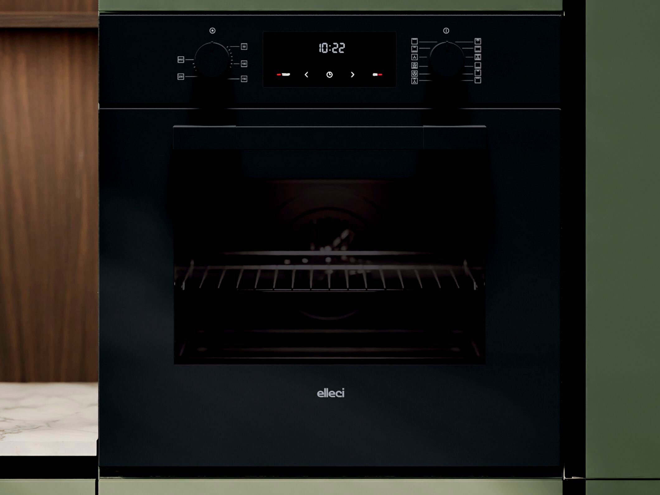 Встраиваемая многофункциональная тепловентиляторная печь класса A+ Elleci элитная кухня ARCH-00141779