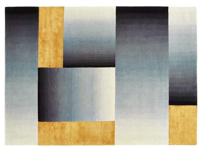 Прямоугольный ковер ручной работы из шерсти Deirdre Dyson Walking on Art ARCH-00113235