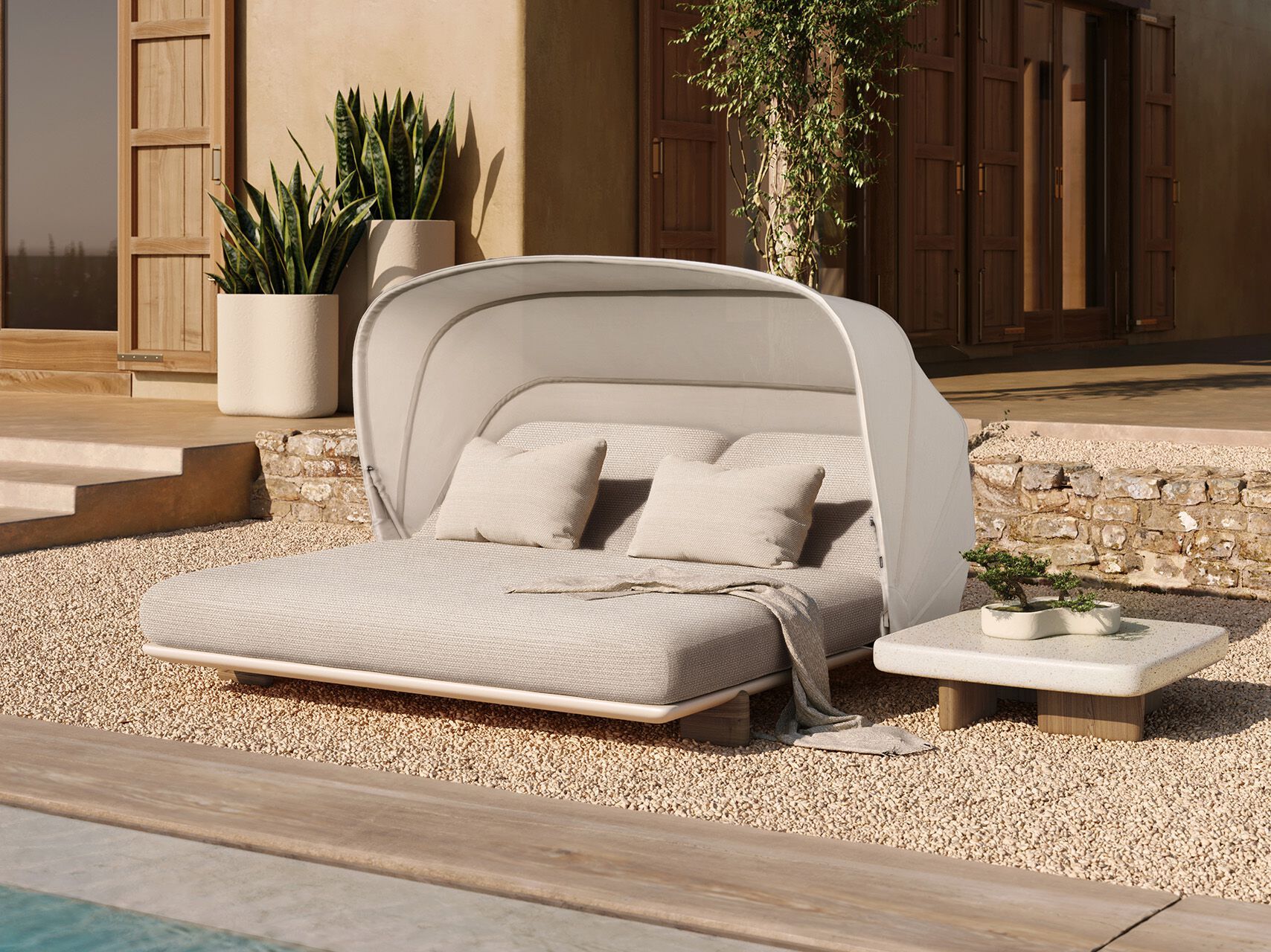 Садовая кровать с солнцезащитным козырьком Vondom Milos ARCH-00134708 - Вид №1