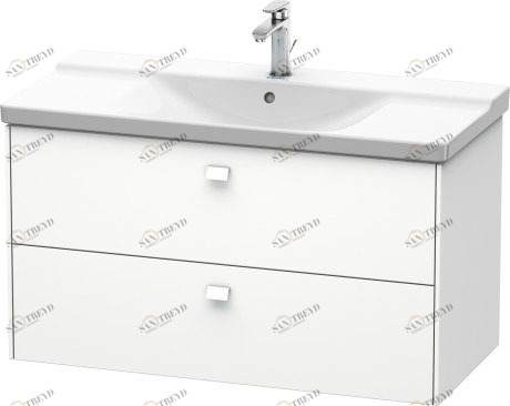 BR412201818 Brioso Тумбочка подвесная Белый матовый, декор Duravit