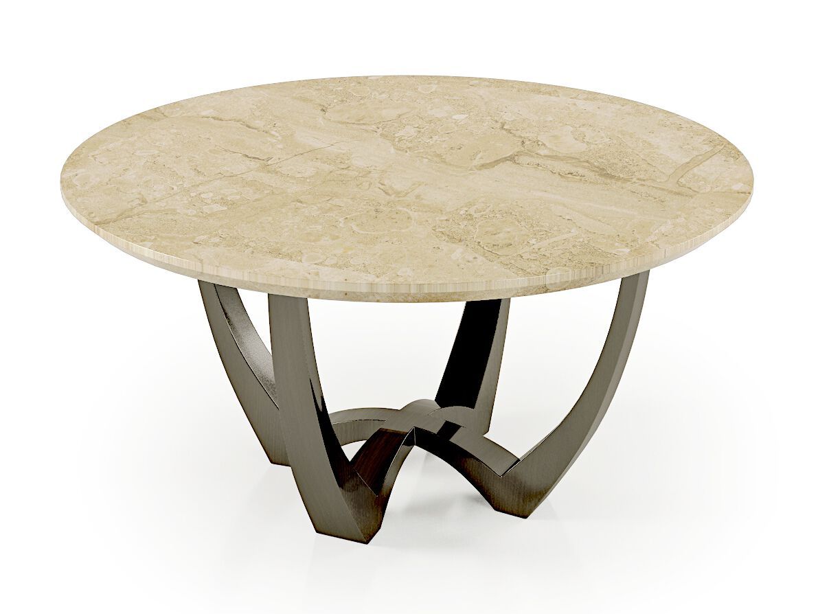 Мраморный круглый журнальный столик Bizzotto Italia Symphony-Infinity ARCH-00100216