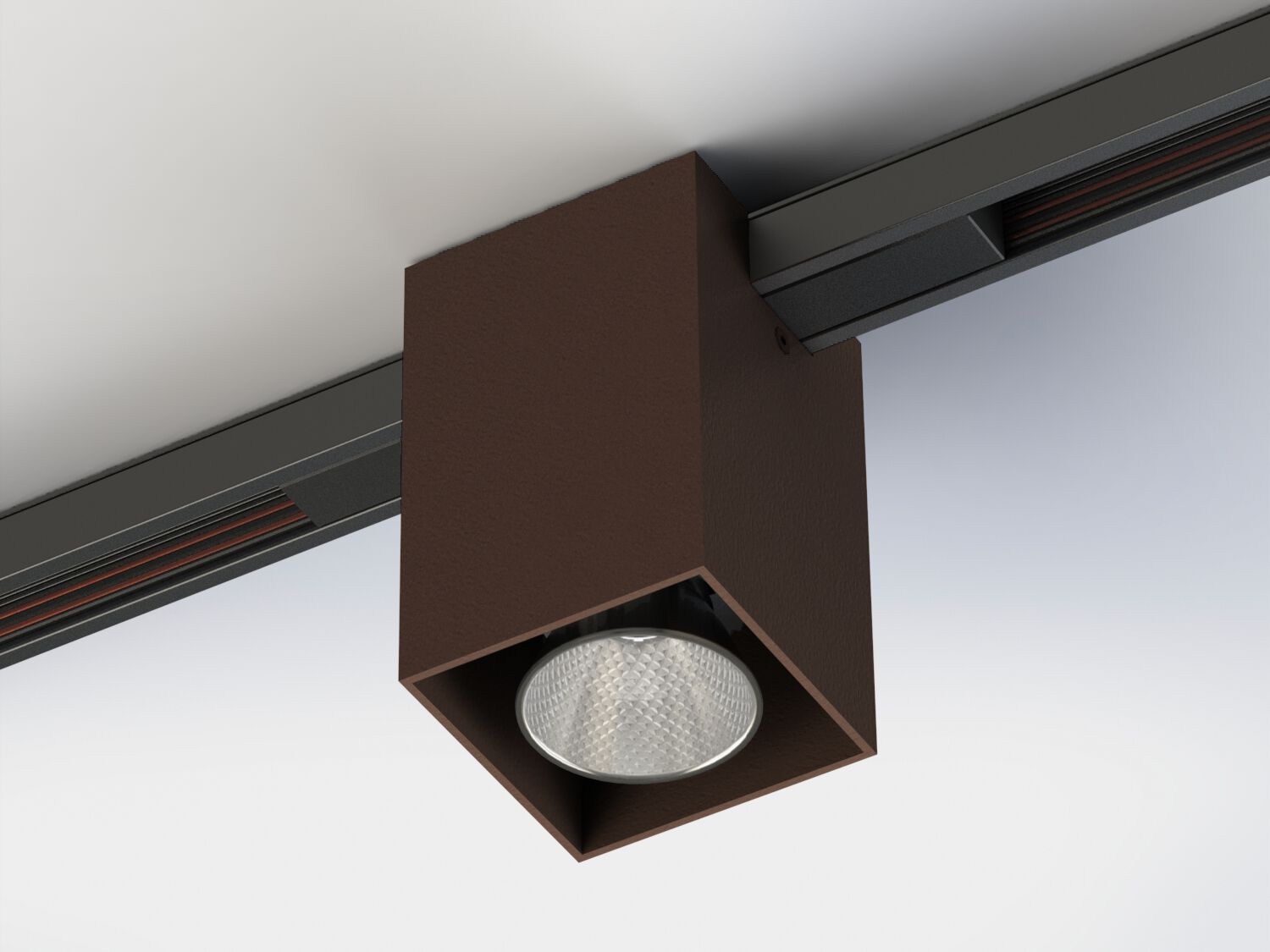 Потолочный алюминиевый светодиодный квадратный прожектор Lucifero's мини-трек-потолок ARCH-00090608 - Вид №2