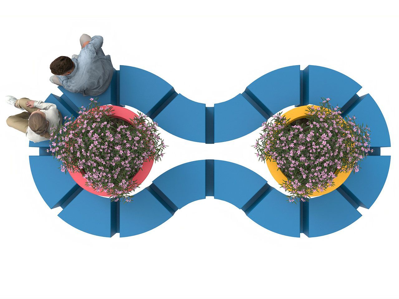 Скамейка / плантатор Lazzari HAPPY ARCH-00039527 - Вид №2