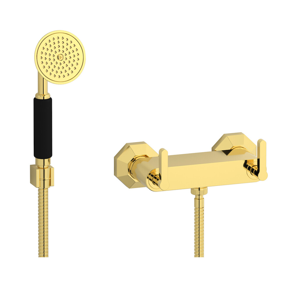 Встроенный смеситель для душа в комплекте с душевым гарнитуром. WE ARE IB bl350oo Gold Belmondo 