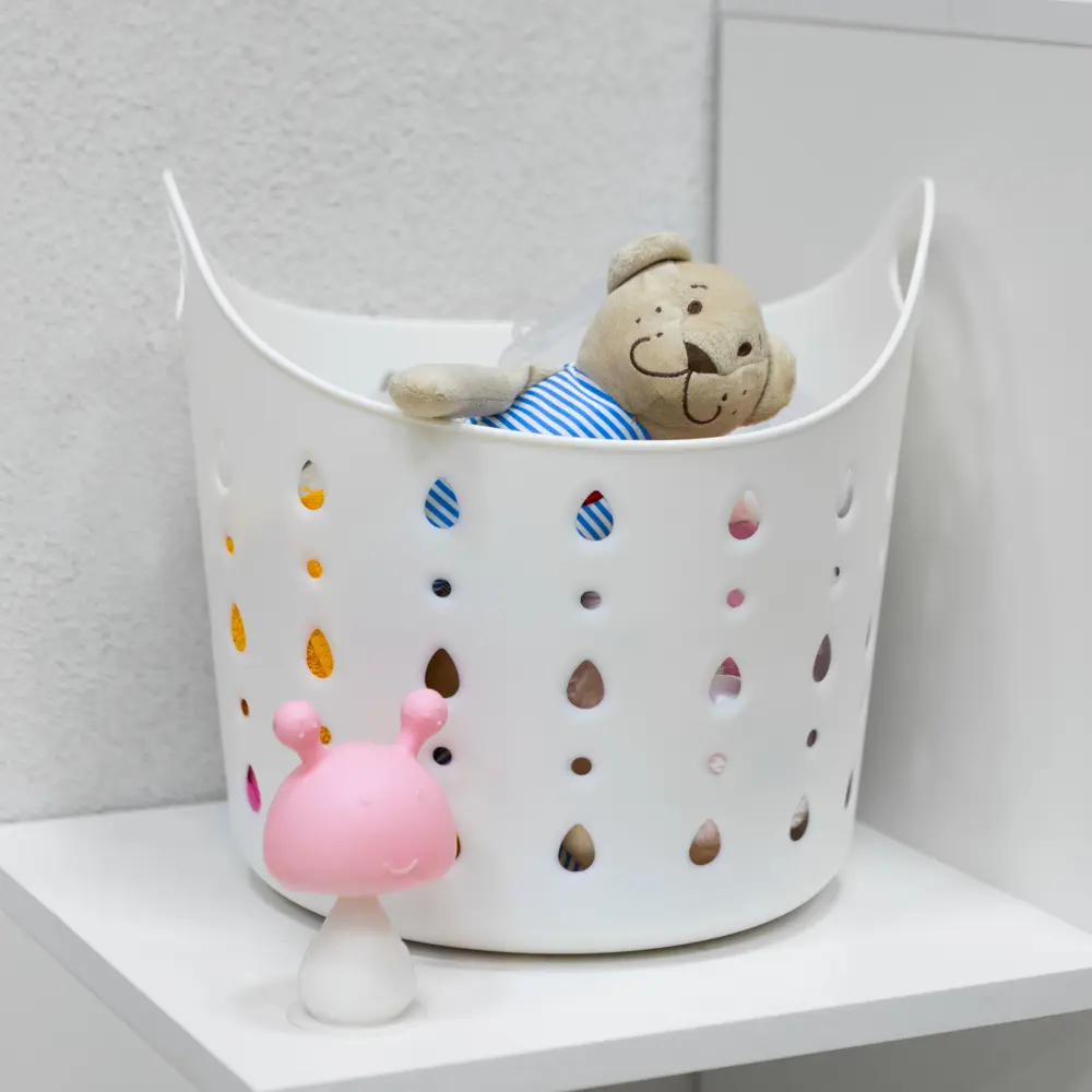 Корзина для белья Berossi CubaLibra ИК 74901000 10 л цвет снежно-белый STLM-2146866 - Вид №6