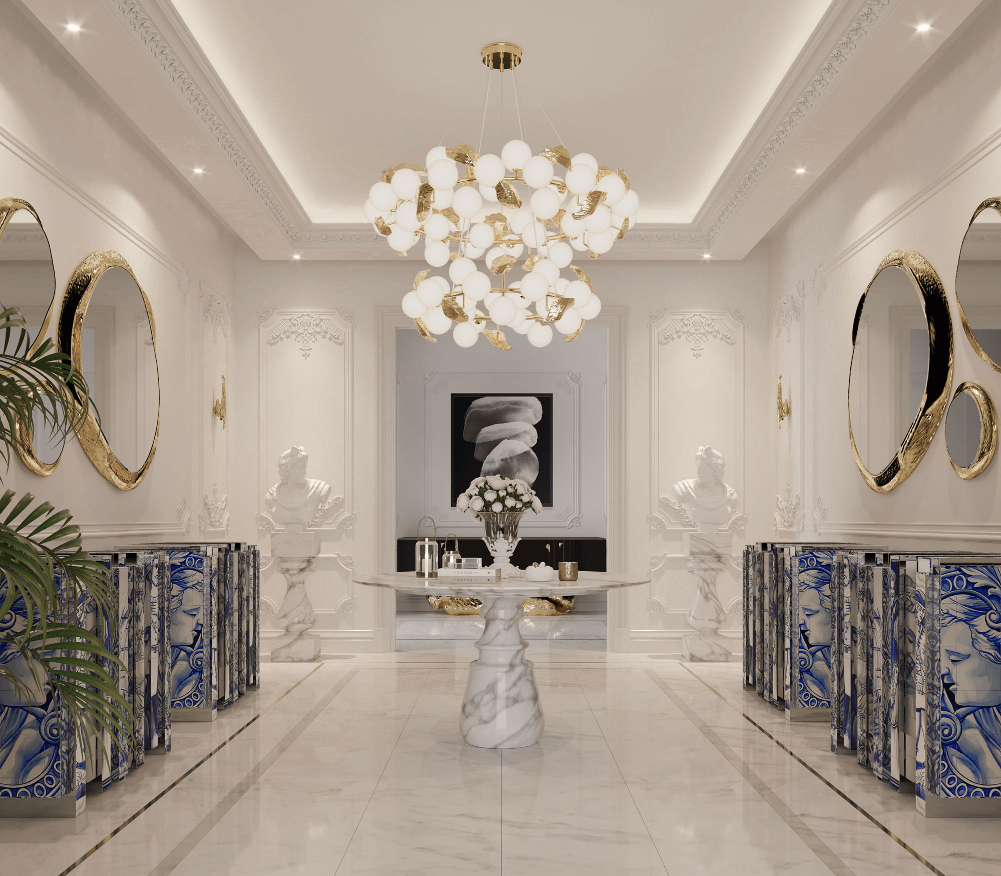 0-001 Круглый обеденный стол Pietra estremoz Boca Do Lobo  - Вид №6