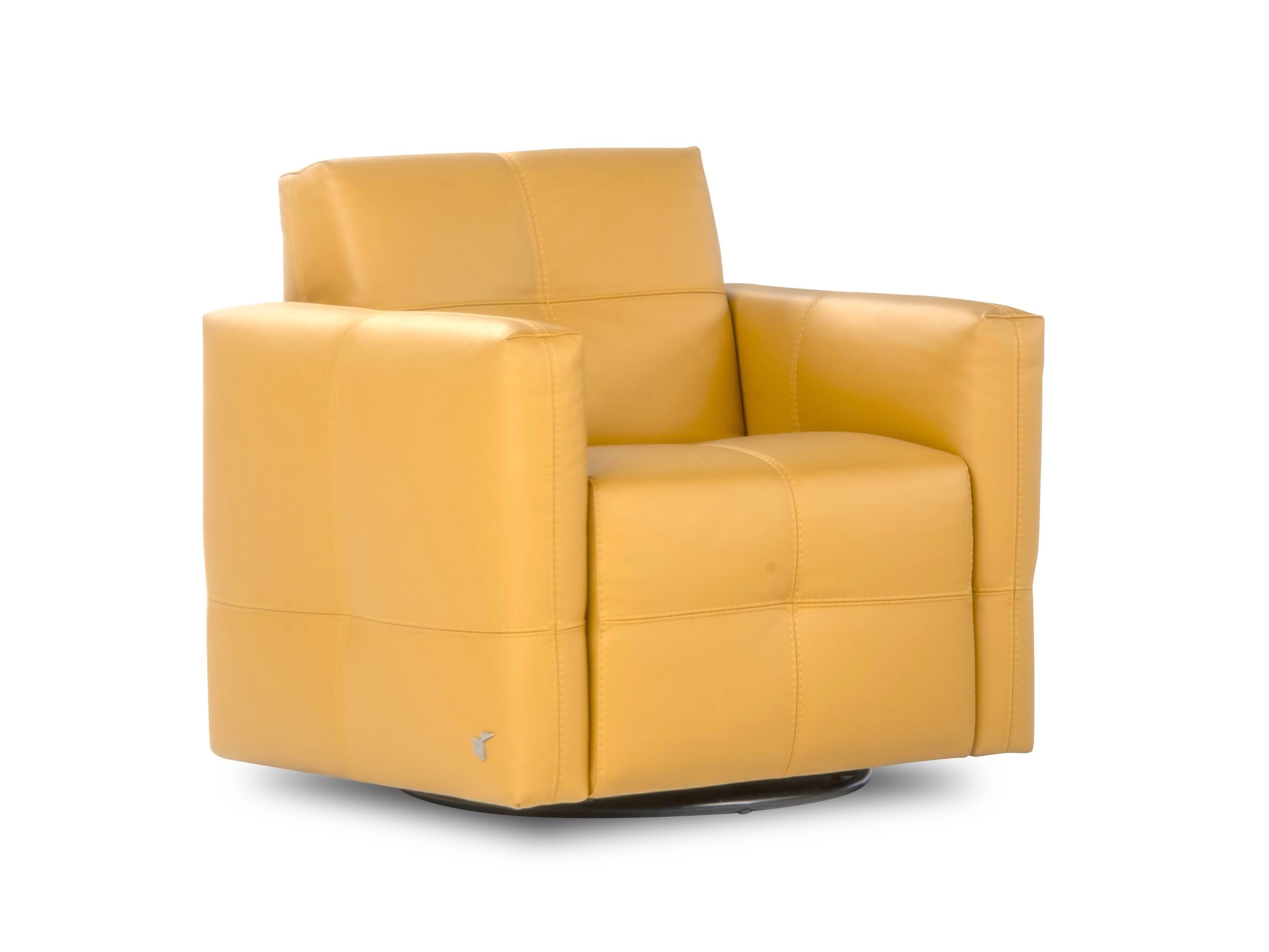 Кожаное вращающееся кресло с подлокотниками Calia Italia премиум ARCH-00139627