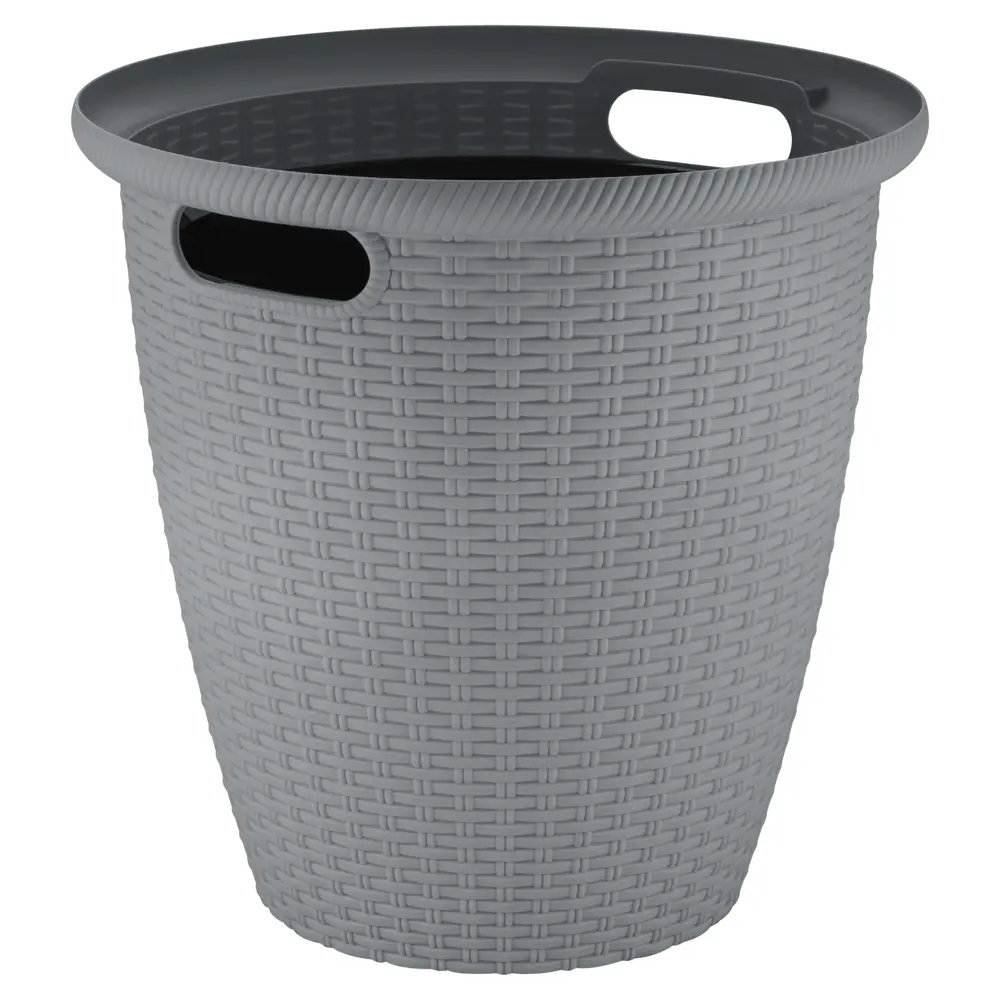 Кашпо для цветов Ingreen Rattan Ø10 6 л вулканический серый STLM-2163323