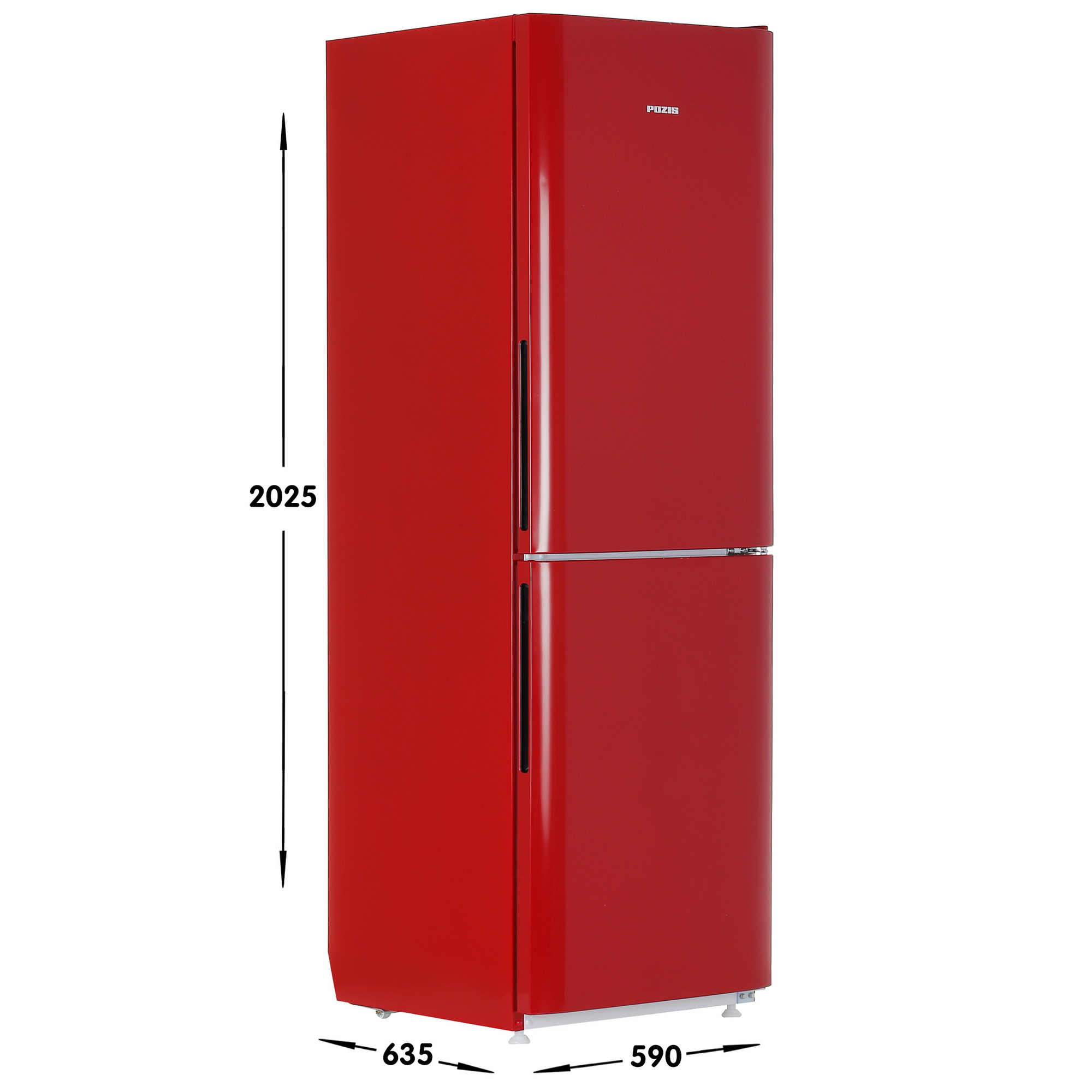 8140604 Холодильник с морозильником   Pozis RK-FNF-172R красный STDN-0009978 - Вид №6