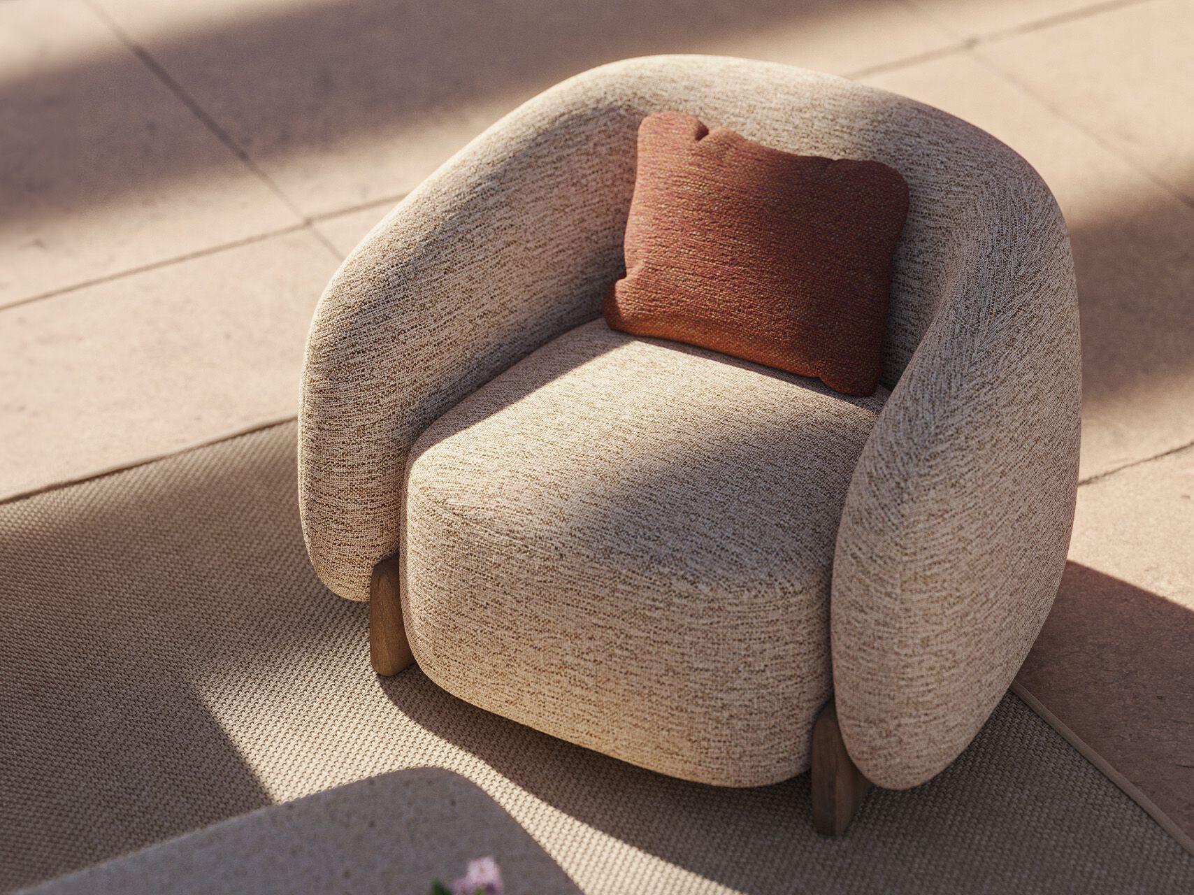 Тканевое садовое кресло Vondom Milos ARCH-00038848 - Вид №5