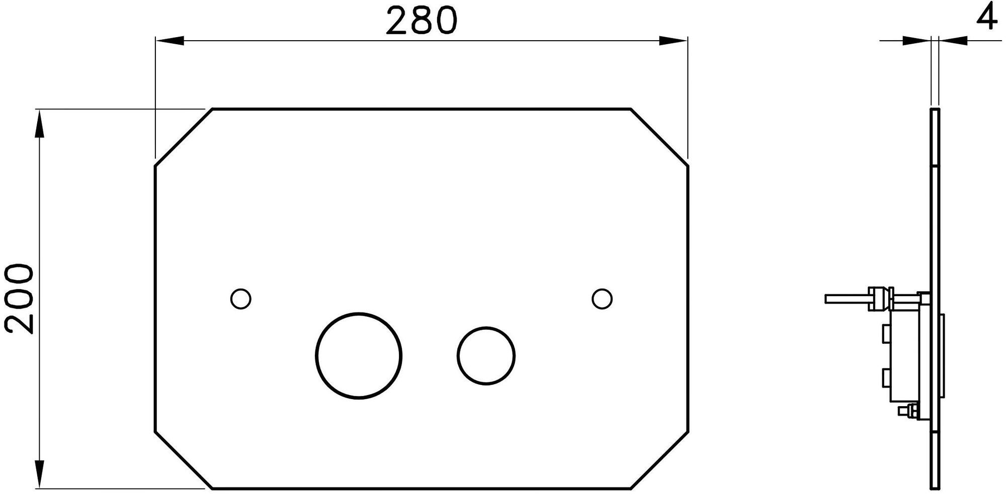 RUBINETTERIE STELLA Кнопка смыва для унитаза Sirius sun-id-1454401 - Вид №3