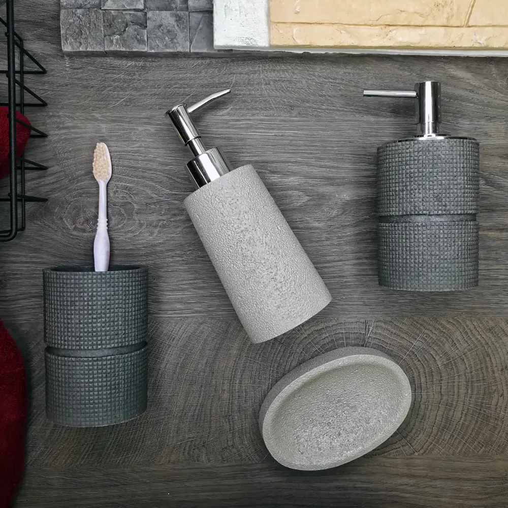 Мыльница Holm полирезина цвет серый SWENSA STLM-2167979 - Вид №1