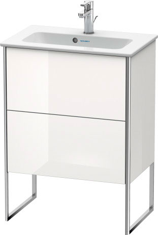 XS445404949 Тумбочка напольная компакт XSquare #XS4454 610 x 388 мм Графит матовый, декор Duravit - Вид №2