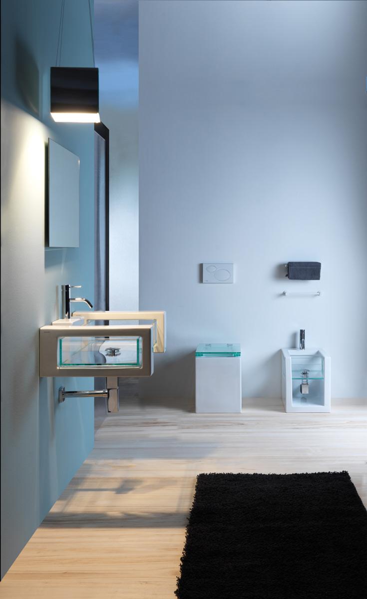 GLLAME8013 Подвесная раковина настенная GSG CERAMIC GLASS - Вид №3