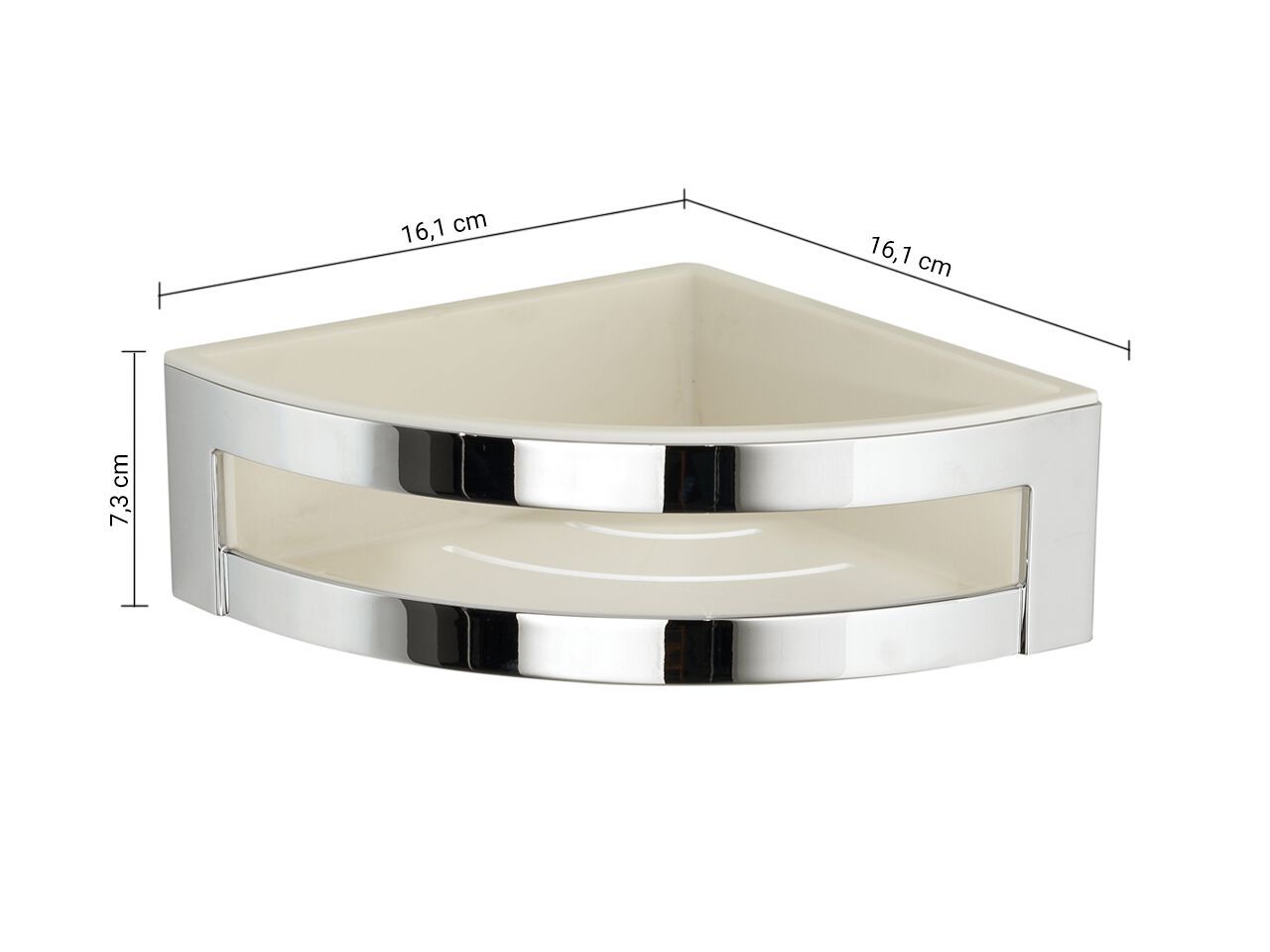 Настенная мыльница Cromall® и ABS для душа GEDY ZANTE ARCH-00007229 - Вид №1