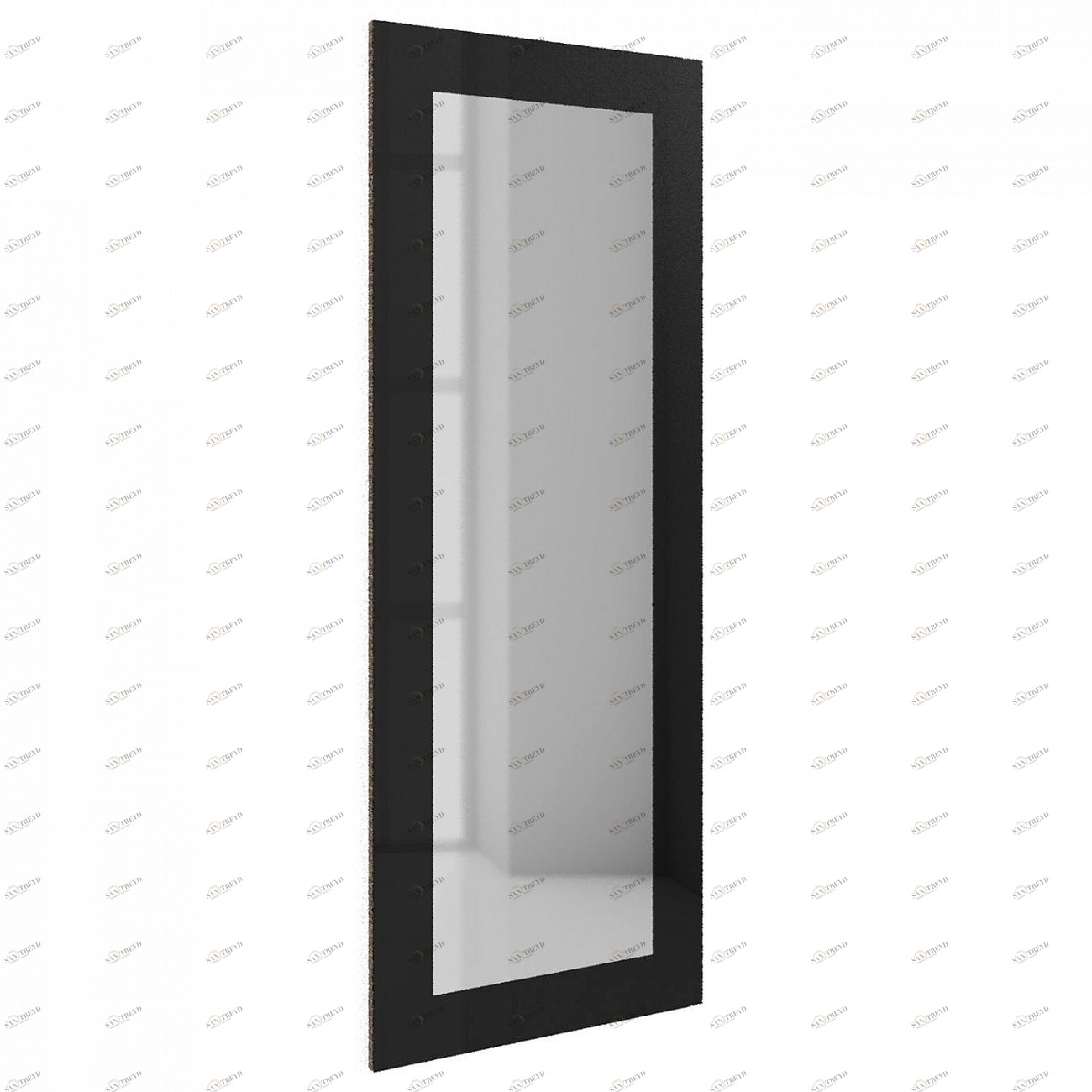 Зеркало большое прямоугольное черное "Такс" GRAUM ДИЗАЙНЕРСКИЕ 304138 Черный 