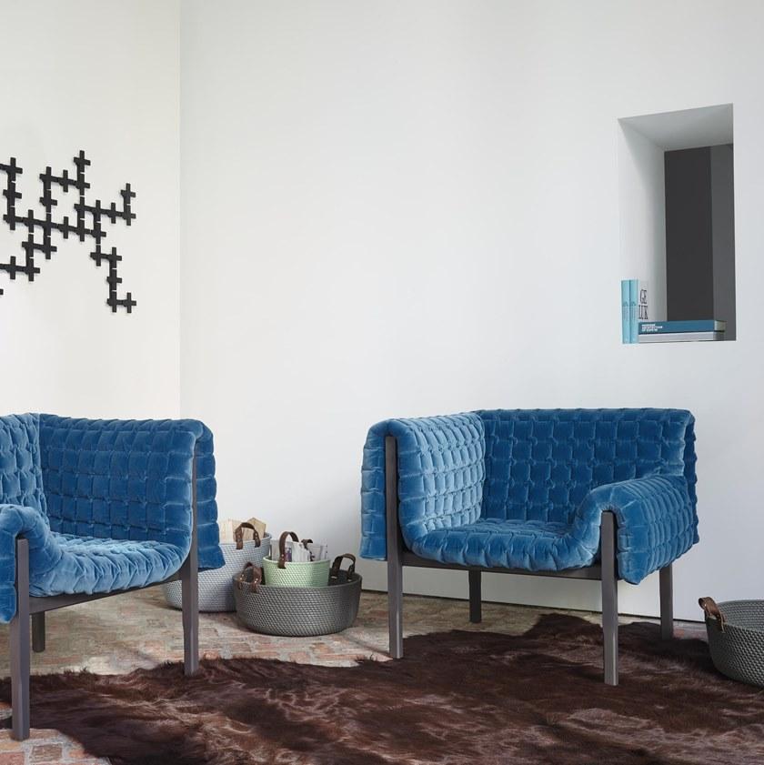 Ligne Roset Кресло из ткани с подлокотниками Ruché 14130055 - Вид №1