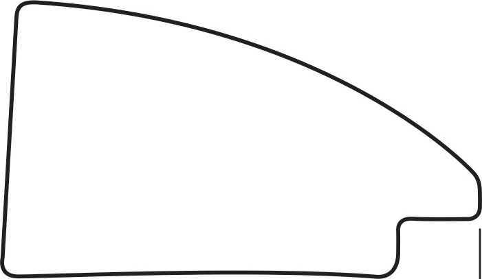 BY 7424 Зеркало в багетной раме - брашированное серебро 59 mm EVOFORM Octagon - Вид №4