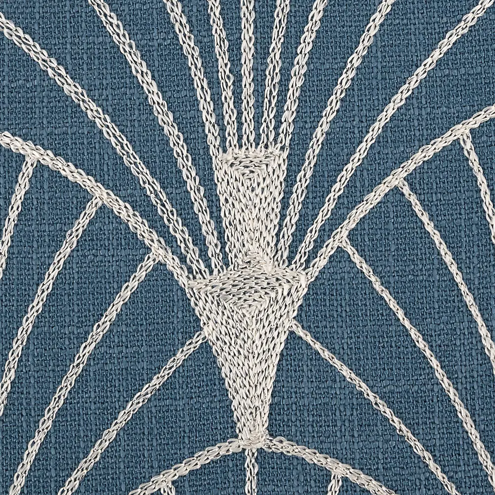Наволочка декоративная GreatGatsby, 40x40 см, веер, цвет синий 82041961 STLM-2015852 Santreyd Great Gatsby