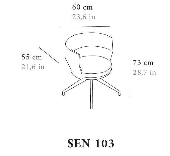 Мягкий стул с подлокотниками Punt Sena ARCH-00005061 - Вид №4