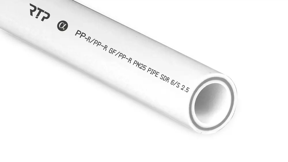 91378667 Труба полипропиленовая РТП армированная стекловолокном 40x6.7 мм SDR6 PN25 2 м STLM-0809492