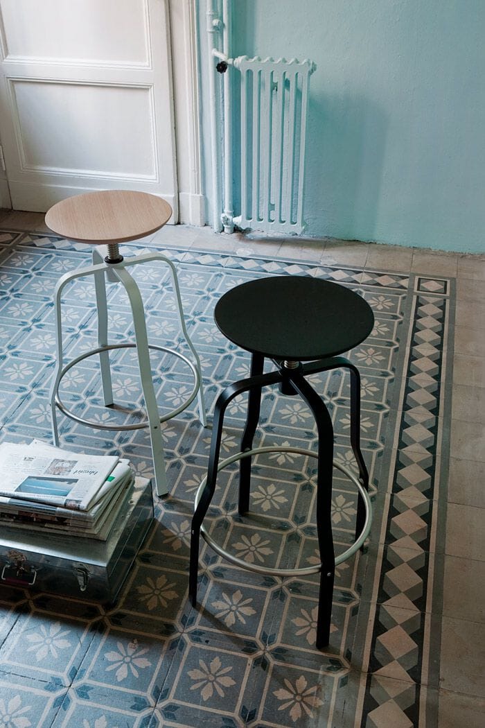 Регулируемая по высоте стальная и деревянная табуретка Lapalma круглый ARCH-00065932 - Вид №5