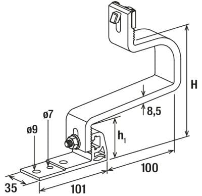 Система крепления алюминиевой черепицы FISCHER Fischer RH V AL/RH H AL ARCH-00059908 - Вид №9