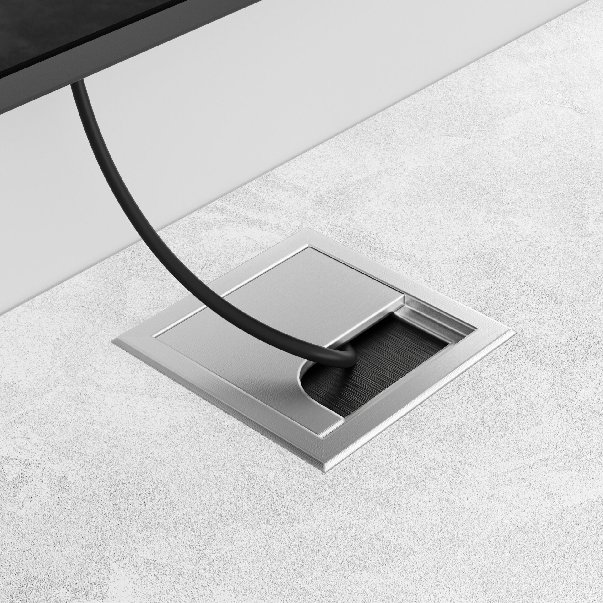 Подвесной ТВ-шкаф из меламиновой ткани с системой кабельных втулок Mobili Fiver X ARCH-00125478 - Вид №7