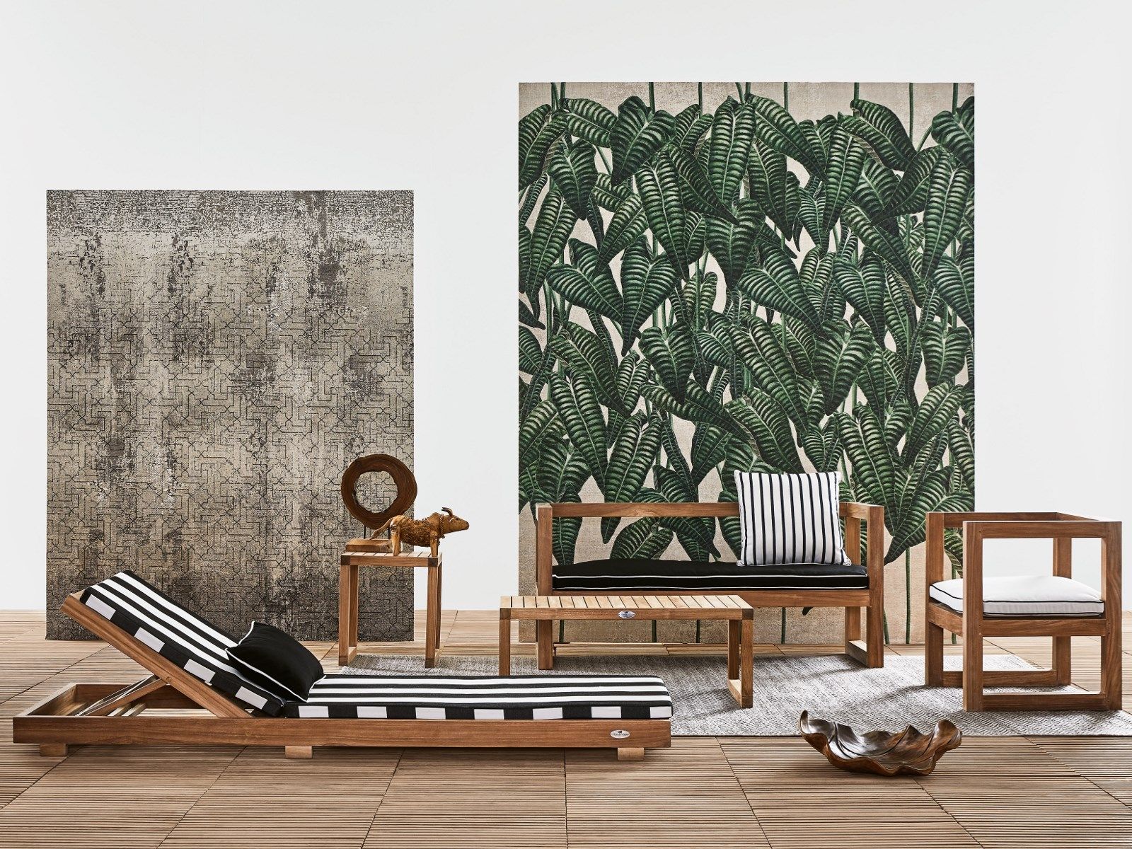 ТИК прямоугольный низкий садовый столик Il Giardino di Legno Boxer ARCH-00059227 - Вид №1