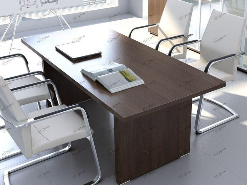 MDD Прямоугольный деревянный стол для переговоров Quando sun-id-1400452