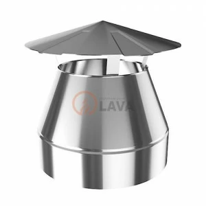Оголовок-зонт LAVA 180/250, нерж. 304 (0,8)