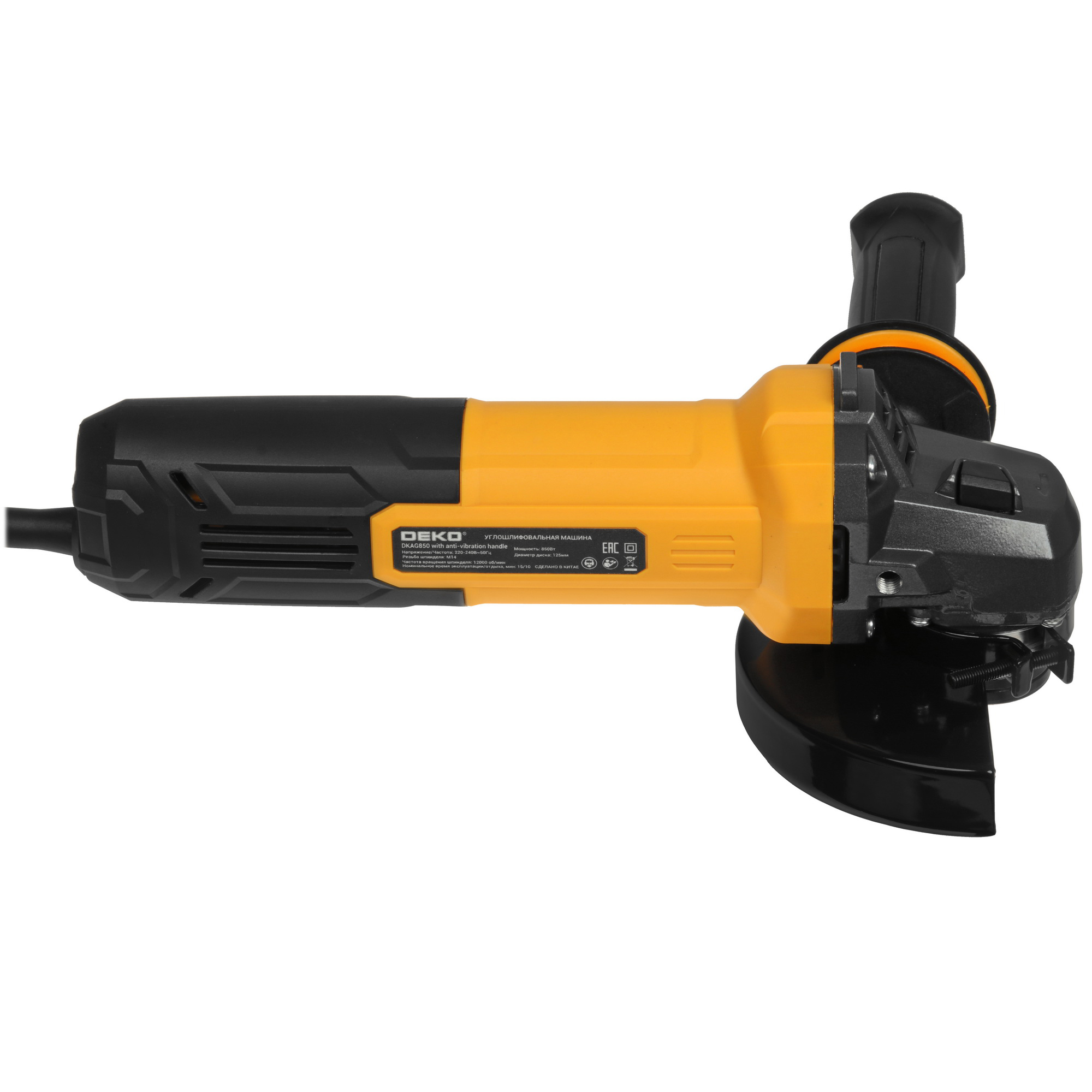 Углошлифовальная машина (УШМ) DEKO DKAG850 5470929 STDN-0027929 - Вид №3