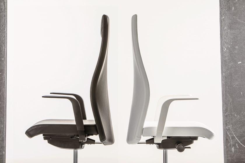 Luxy Кожаное кресло для руководителей с регулируемой высотой и подголовником Smartoffice sun-id-1426287 - Вид №5