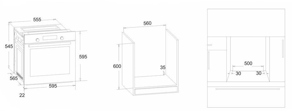 8186950 Газовый духовой шкаф Simfer B6GM12016 STDN-0125196 - Вид №9