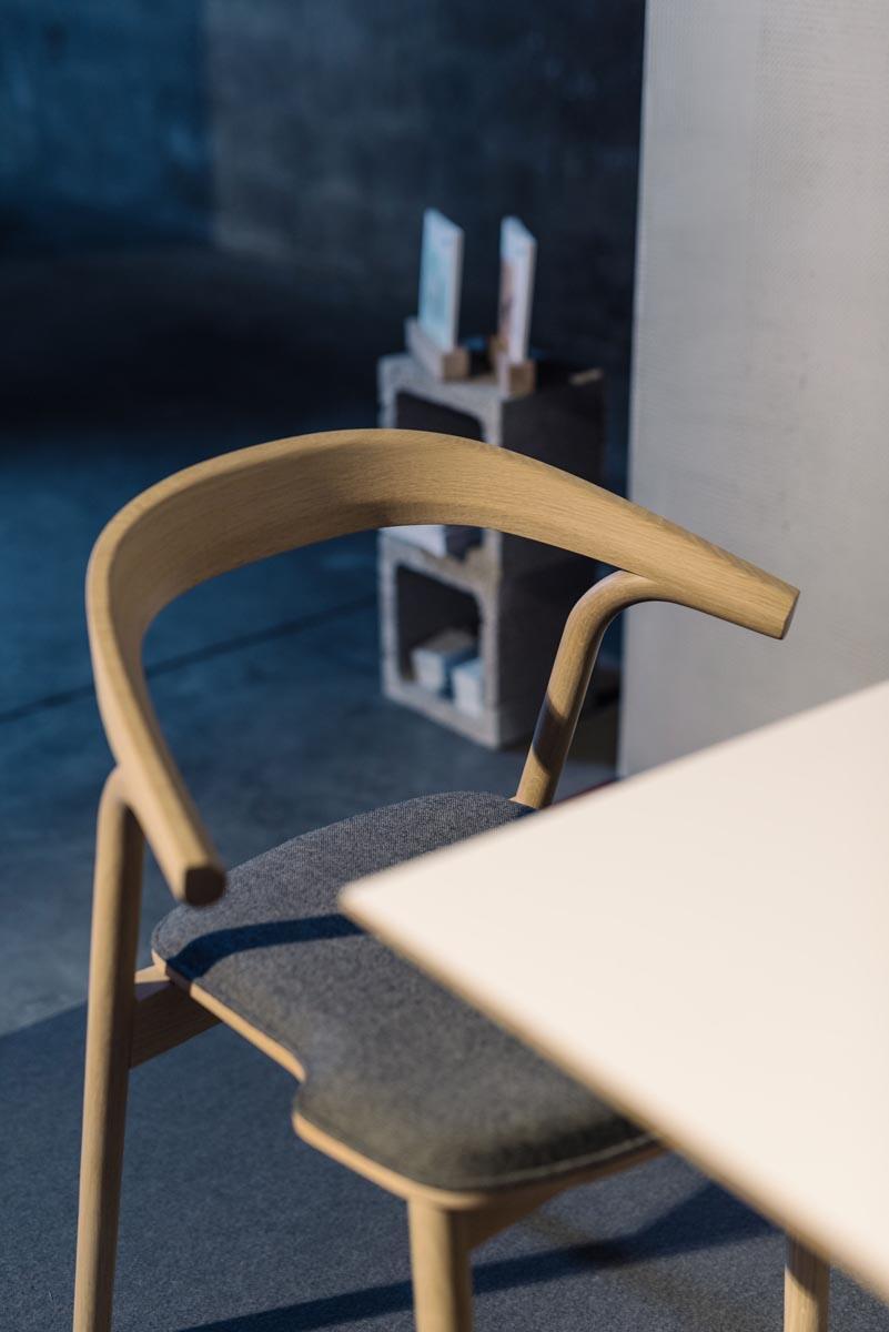 Дубовый стул с мягким сиденьем ALKI MAKIL ARCH-00070367 - Вид №3