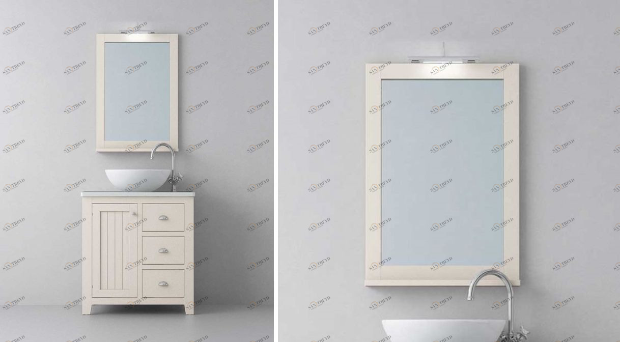 Avila Dos Зеркало COUNTRY в раме с полкой 55x80 Color 83 COLONIAL COUNTRY MIRRORS 2900465N83