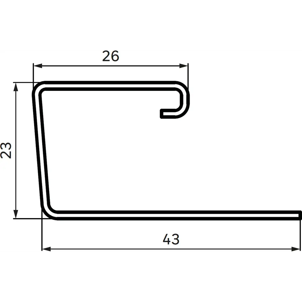 J-профиль для сайдинга MONLID цвет зеленый 3 м STLM-2106827 - Вид №1