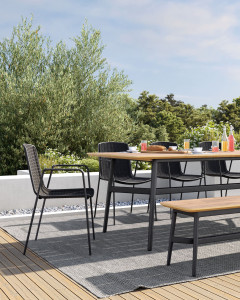 Веревочный садовый стул