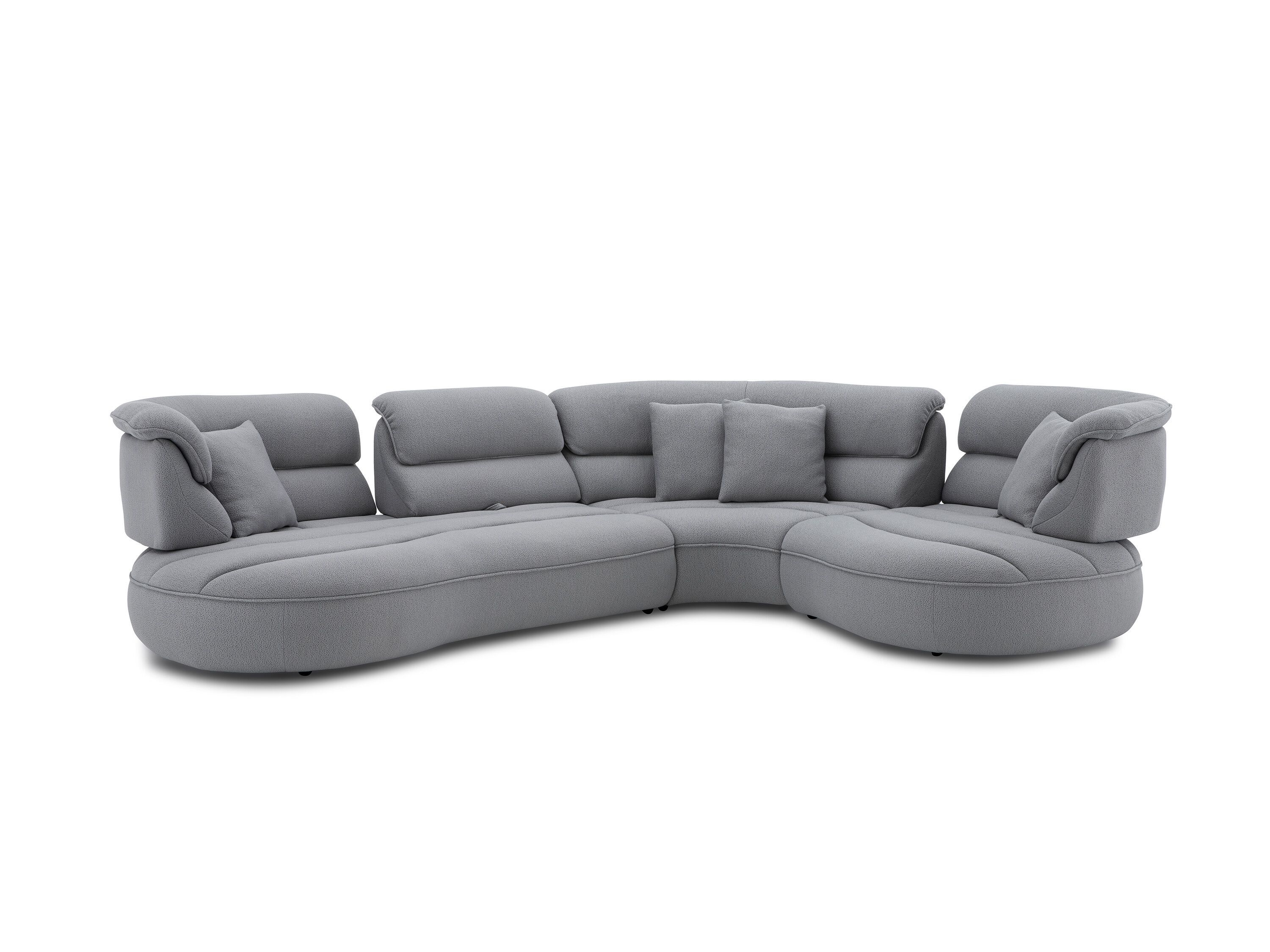 Модульный угловой диван из ткани CAMPO DE' FIORI SHROOM ARCH-00028651 - Вид №1