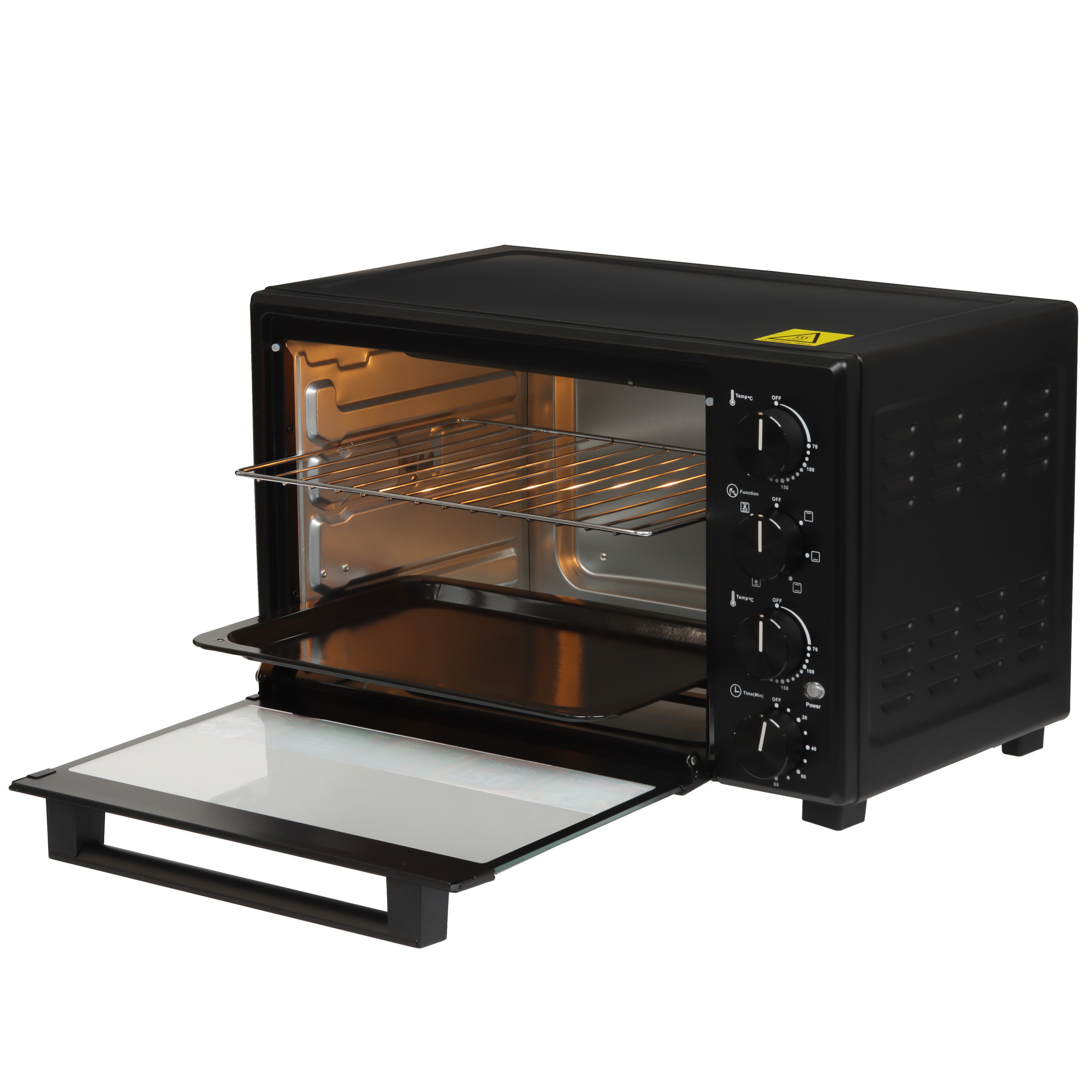 9080974 Мини-печь Kraft KFC-MO 384 HRKBL черный STDN-0017127 - Вид №4