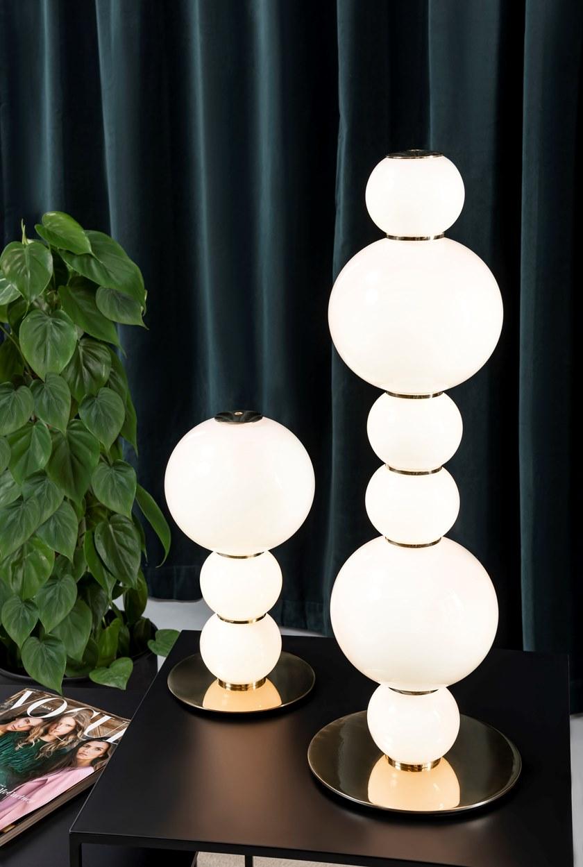 Formagenda Настольная лампа из светодиодного стекла с диммером Pearls sun-id-1427196 - Вид №26