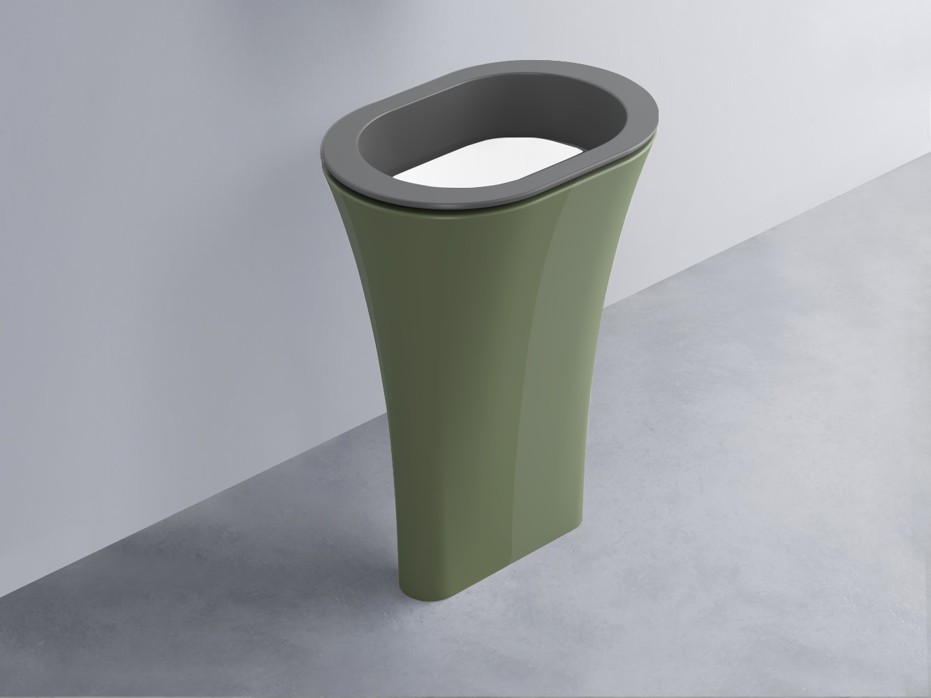 AMLA65-CM+AMPILO-BL+AMCOLO-AG Раковина Amedeo Ovale отдельностоящая cielo Enjoy + Amedeo Ceramica Cielo